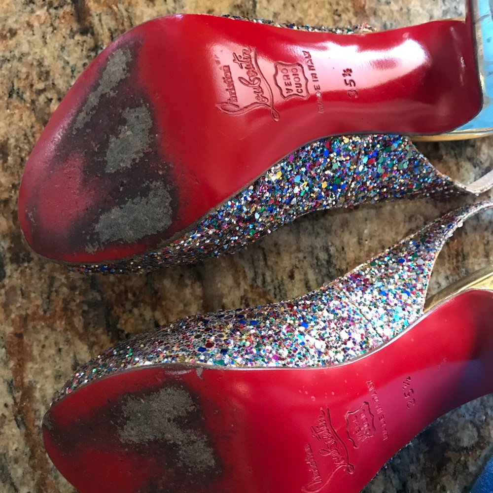 Christian Louboutin Size 35.5 Confetti Heels - Picture 7 of 7
